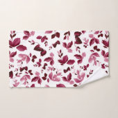 Serviette de bains en aquarelle de la flore bordea (Serviette à main)