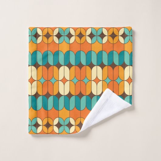 Serviette de bains moderne du milieu du siècle, Mo (Gant de toilette)