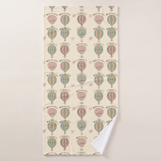 Serviette de bains Vintage à air chaud (Serviette de bain)
