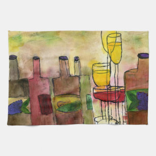Serviette de bar à cocktails de vin de Toscane d'a