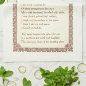 Serviette de bar à cocktails poétiques (Plié)
