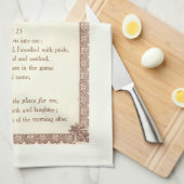 Serviette de bar à cocktails poétiques (Quart Plié)