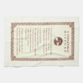 Serviette de bar à cocktails poétiques (Horizontal)