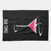 Serviette de bar Martini rose (Horizontal)