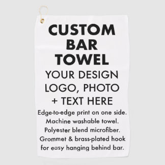 Serviette de bar personnalisée avec crochet en lai
