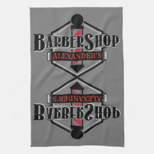 Serviette de bar personnalisée Logo Red n Black Ba