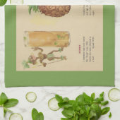 Serviette de bar pour recette de cocktail (Plié)