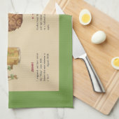 Serviette de bar pour recette de cocktail (Quart Plié)
