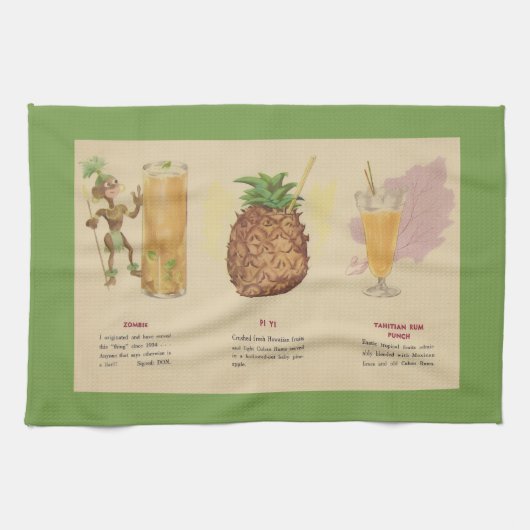 Serviette de bar pour recette de cocktail (Horizontal)