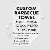 Serviette de barbecue personnalisée, crochet et ra (En situation)
