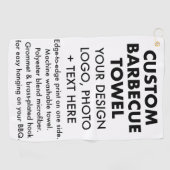 Serviette de barbecue personnalisée, crochet et ra (Horizontal)