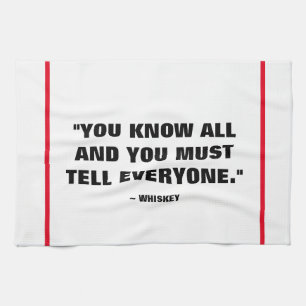 Serviette de barre - whiskey