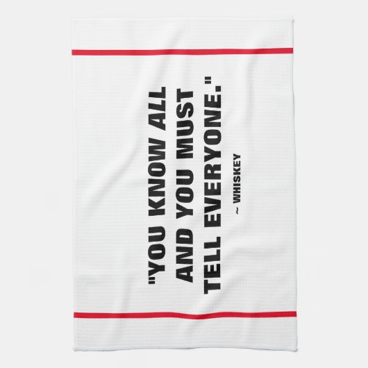 Serviette de barre - whiskey (Vertical)