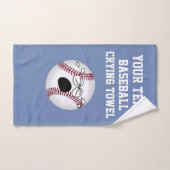 Serviette de base-ball à sécher votre texte et vot (Serviette à main)