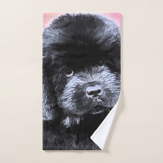 Serviette de bave de chiot d'ours de Notta (Serviette à main)