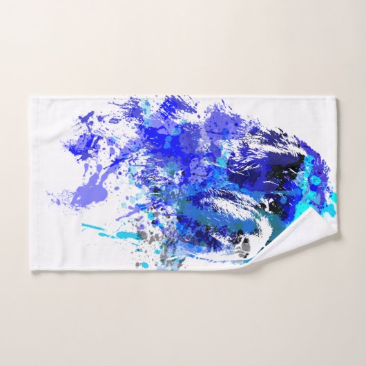 Serviette de bave de floc d'ours de Notta (Serviette à main)