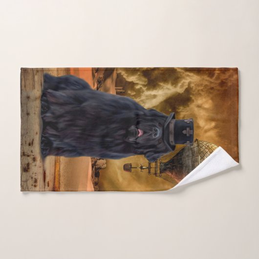 Serviette de bave de Steampunk d'ours de Notta (Serviette à main)