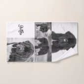 Serviette de bave de Terre-Neuve d'ours de Notta (Serviette à main)