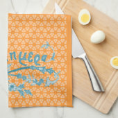 Serviette de beau jour bonjour de Kalimera (Quart Plié)