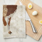 Serviette de blanc de soleil de lama (Quart Plié)