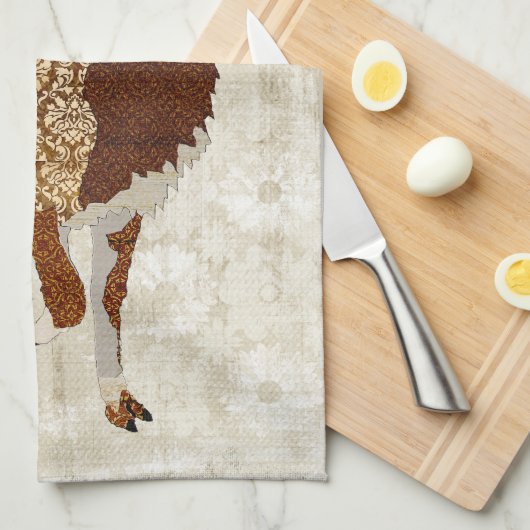 Serviette de blanc de soleil de lama (Quart Plié)