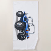 serviette de boguet de plage (à couvercle serti (Devant)