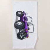 serviette de boguet de plage (à couvercle serti (Devant)