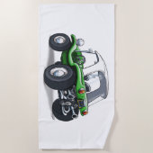 serviette de boguet de plage (hard-top vert) (Devant)
