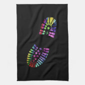 Serviette de Bootprint Toybag d'arc-en-ciel (Vertical)