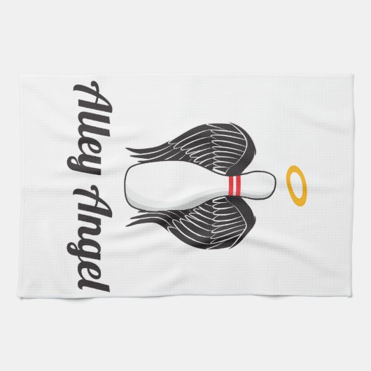 Serviette de bowling d'ange d'allée (Horizontal)