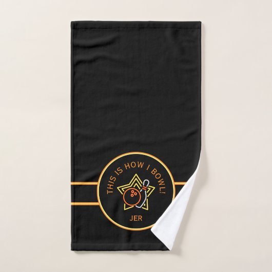 Serviette de bowling rétro drôle C'est ainsi que j (Serviette à main)