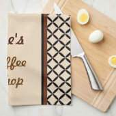 Serviette de café personnalisée (Quart Plié)