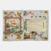 Serviette de calendrier 2026 Cerf Buck Cônes de pi (Horizontal)