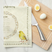 Serviette de calendrier 2026 Cuisine Prière Maison (Quart Plié)