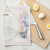 Serviette de calendrier 2026 Église Une saison de (Quart Plié)