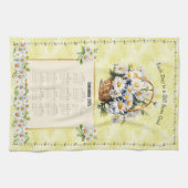 Serviette de calendrier 2026 Marguerite jaune Cade (Horizontal)