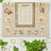 Serviette de calendrier 2026 Samedi matin heure du (Plié)