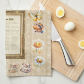 Serviette de calendrier 2026 Samedi matin heure du (Quart Plié)