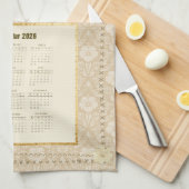 Serviette de calendrier 2026 Thé ou message person (Quart Plié)