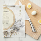 Serviette de calendrier 2027 Ange Gardien (Quart Plié)