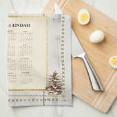 Serviette de calendrier 2027 Cardinal (Quart Plié)