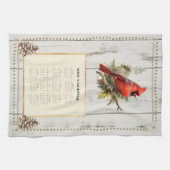 Serviette de calendrier 2027 Cardinal (Horizontal)