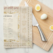 Serviette de calendrier 2027 Cardinaux (Quart Plié)