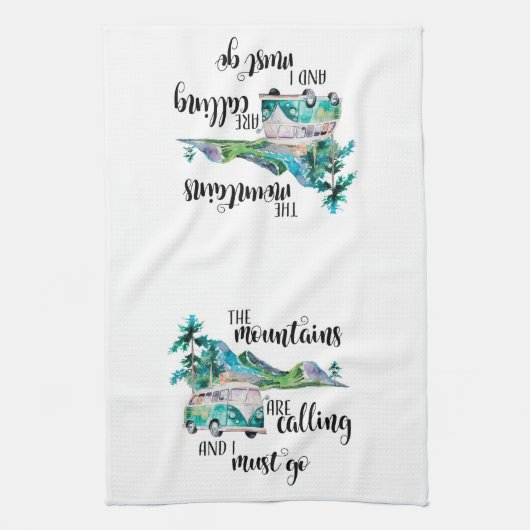 Serviette de campeur ou de cuisine de Motorhome (Vertical)