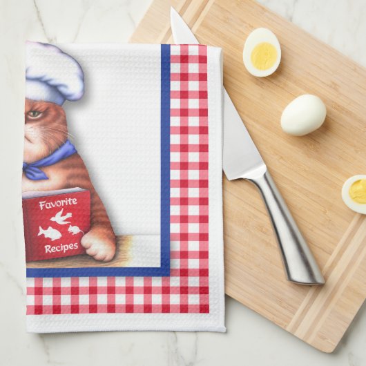 Serviette de chat de cuisine (Quart Plié)