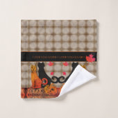 Serviette de chat Halloween Kitty (Gant de toilette)