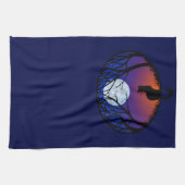 Serviette de chat Noir Chat Art Serviettes de thé (Horizontal)