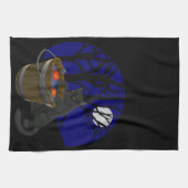 Serviette de chat Noir Serviettes de thé de chat É (Horizontal)