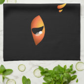 Serviette de chat Noir Serviettes de thé de chat É (Plié)