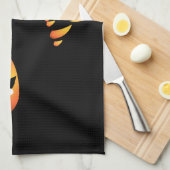 Serviette de chat Noir Serviettes de thé de chat É (Quart Plié)